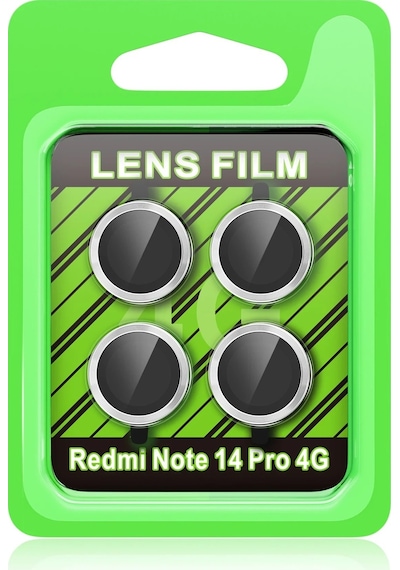Mey İthalat Redmi Note 14 Pro 4g Raze Metal Kamera Lens - Gümüş