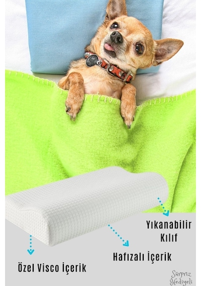 Visko Boyun Yastığı Viskon Yastık Visko Love Yastık Visko Yastık Ortopedik Yastık Visko Beyaz