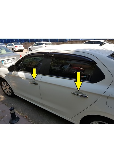Peugeot 301 Uyumlu 2012 Ve Üzeri Krom Kapı Kolu 4 Kapı Paslanmaz Çelik