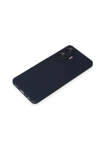Jenerik Realme C55 Kılıf Nano İçi Kadife Silikon - Lacivert