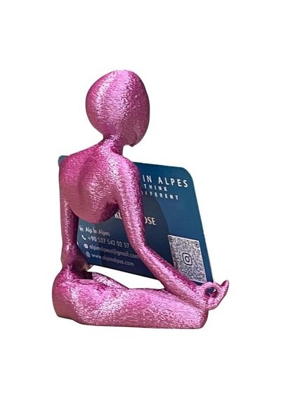 Yoga Temalı Kartvizitlik Magenta