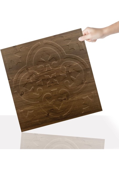 3 Boyutlu Duvar Paneli Kabartmalı Solo Desen Pvc 41x41 Cm/ 6 Adet /1 M² Antik