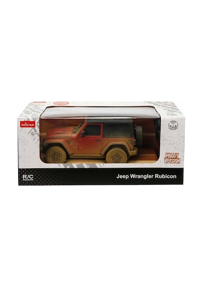 32021 Kumandalı Jeep Wrangler Rubicon Muddy 1:24