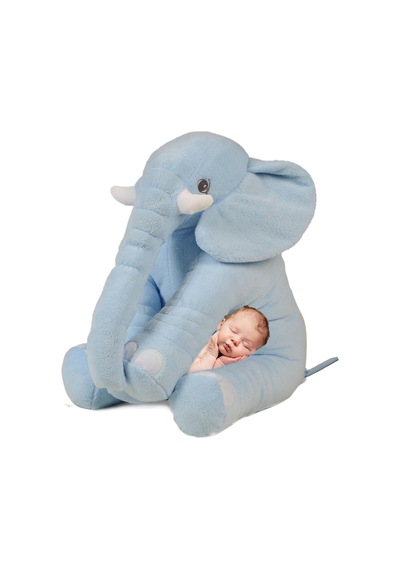 Uyku Arkadaşım Peluş Fil - Büyük Yumuşacık 75 Cm -sevgiliye Hediye Bej