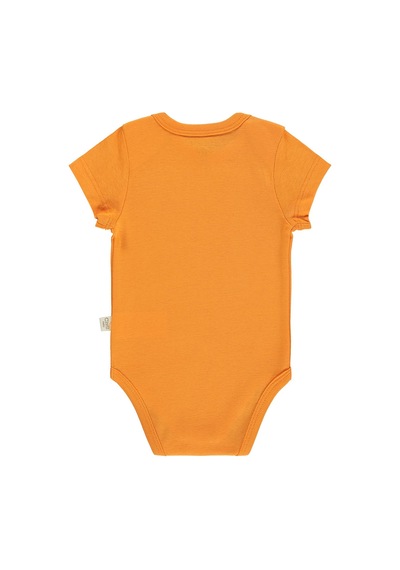 Civil Baby 3 Lü Roket Empirmeli Kısa Kol 0-36 Ay Çıtçıtlı Badi - Yeşil Çam Yeşili