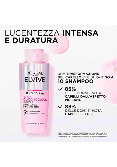L Oréal Paris Elvive Glycolic Gloss Saç Bakım Seti: Şampuan 200 Ml, Saç Kremi 150 Ml Ve Durulanmayan Serum 150 Ml, 3 Ürün Belirtilmemiş