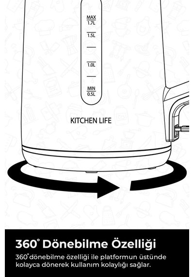 Kitchen Life MCH0012965 Demzade Elektrikli Çay Makinesi