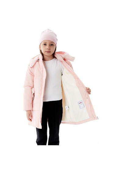 Benitto Kids Kız Çocuk Kapüşonlu Kışlık Şişme Mont 51352 Pembe