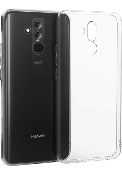 Huawei Mate 20 Lite İle Uyumlu Kılıf Şeffaf Kamera Korumalı Esnek Silikon Telefon Kılıfı Kapak