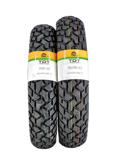350-10 Ve 90/90-12 Motosiklet Lastiği Tl Tubeless - Dubleks