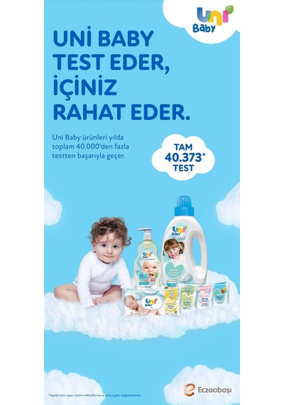 Uni Baby Bebek Saç Ve Vücut Şampuanı 700ml Klasik Pompalı 3lü