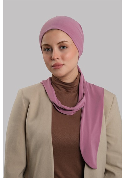 Hürrem Bone Gül Kurusu Versa Kuyruklu Pratik Tesettür Bone Sandy Büzgülü 2515 18