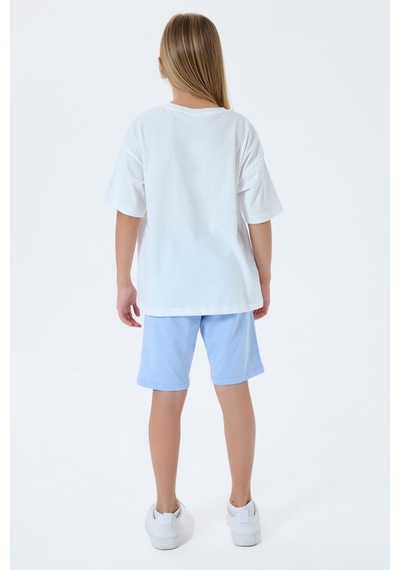 U.s. Polo Assn. Kız Çocuk Mavi Bermuda Takım Us2513-c-v1 Mavi