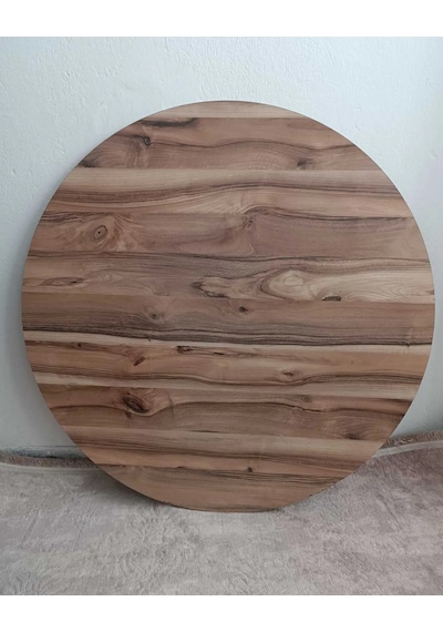 Dzgn Home Katlanabilir Metal Ayaklı Ahşap Yer Sofrası Kahve 90cm