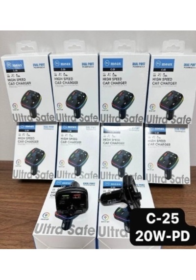 Bluetooth Mp3 Hızlı Şarj Aleti Fm Transmitter Çakmaklık Pd 20w