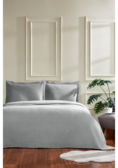 Özdilek Stripe Çift Kişilik Yatak Örtüsü 240x260 Cm İndigo