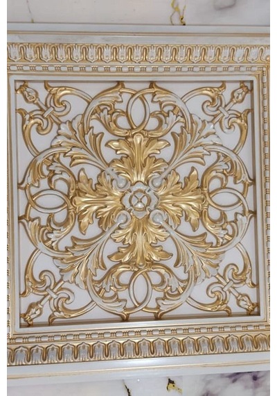 Diecor Led Döşenebilir Asma Tavan Uyumlu 60x60 Dekoratif Tavan Paneli Bronz 60 X 60 Model:xa290