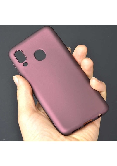 Samsung Galaxy Uyumlu A40 Kılıf Zore Esnek Mat Premier Silikon Kapak
