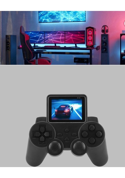 Hdmı Destekli S10 Gamepad 520 Oyunlu Tv Ye Bağlanabilir Atari 2025 Model Çok Renkli
