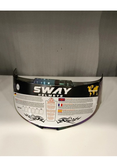 Kask Camı Sway Ff 820 İridyum Mavi Çok Renkli