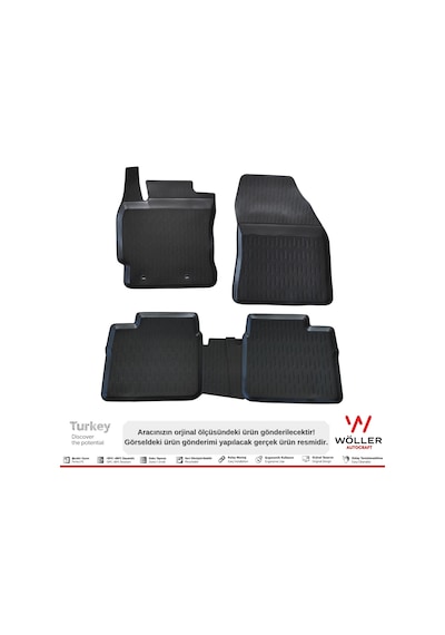 Toyota Corolla Uyumlu Paspas 2013 - 2018 Arası 3D Havuzlu Wöller Paspas