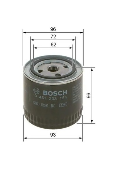 Bosch 0451203154 Yag Filtresi 0003897992 0012000005 0012000007