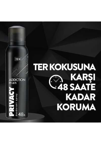 Privacy Man Addiction Erkek Deodorant Sprey 3 x 150 ML