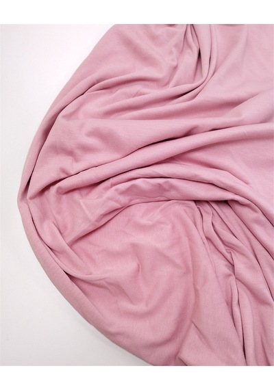 Toz Pembe Renkte Yumuşak Ama Pamuk Pamuk Süprem Penye Kumaş Tişörtlük & Elbiselik En: 165cm-12400