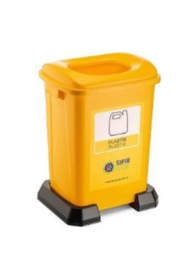 Sıfır Atık Geri Dönüşüm Atık Kovası Plastik Atık 50 Lt
