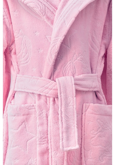 Özdilek Girl Unicorn Kapüşonlu Kadife Çocuk Bornozu 13/14 Yaş Pembe