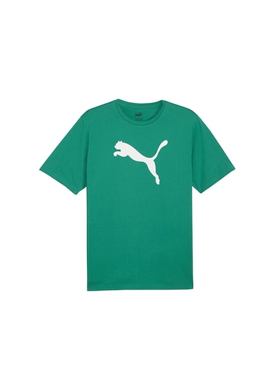 Puma Teamrise Logo Jersey Cotton Erkek Günlük Tişört - Yeşil 65870505