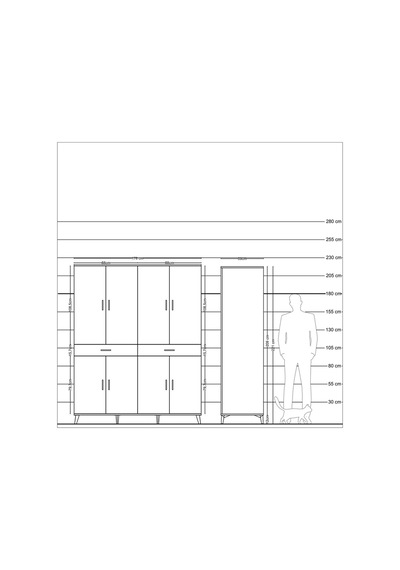 Kronos Gardrop 10 Raflı 2 Çekmeceli 8 Kapaklı 176x59x221 Antrasit-çam/antrasit Çam/antrasit Kronos Gardrop 10 Raflı 2 Çekmeceli 8 Kapaklı 176x59x221 Antrasit-çam/antrasit Çam/antrasit