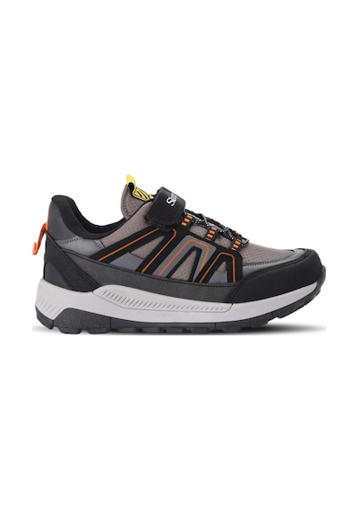 Slazenger KROSS KTN Çocuk Cırt Cırtlı Siyah / Koyu Gri Günlük Spor Ayakkabısı