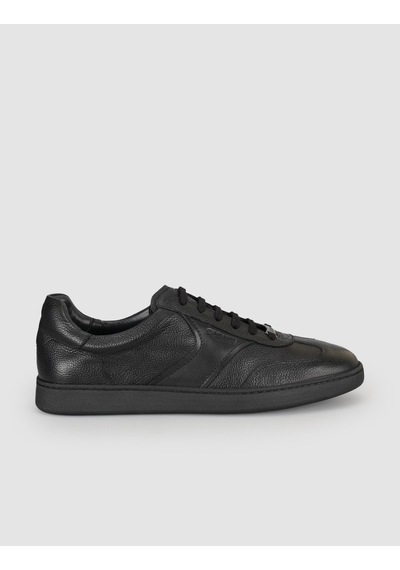 Cabani Hakiki Deri Siyah Bağcıklı Erkek Sneaker Ayakkabı