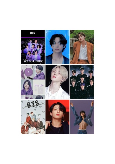 Bts 9 No -kpop- 9 Lu Fotokart Seti