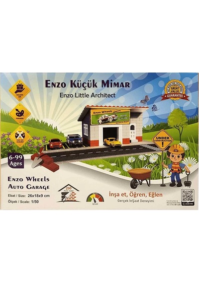 Enzo Küçük Mimar Oto Garaj Seti 290 Parça