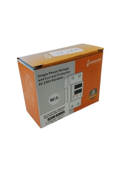 Etk 1x63a Wifi Li Monofaze 30ma Kaçak Akım Voltaj Ve Aşırı Akım Koruma Rolesi Şebeke Giriş Voltaj De