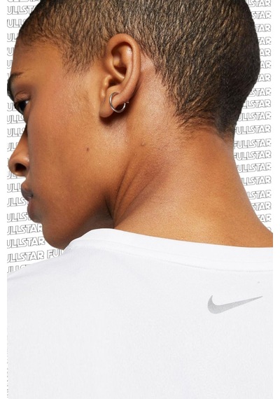 Nike Miler Dri Fit White Tee Sırt Panelli Beyaz Koşu Antrenman Tişörtü