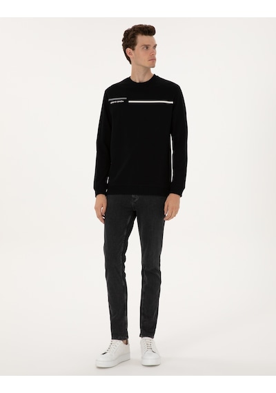 Pierre Cardin Erkek Siyah Sweatshirt 50317675-vr046 Siyah