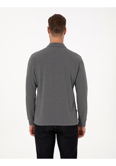Pierre Cardin Erkek Antrasit Melanj Sweatshirt 50314046-vr081 Antrasit Melanj