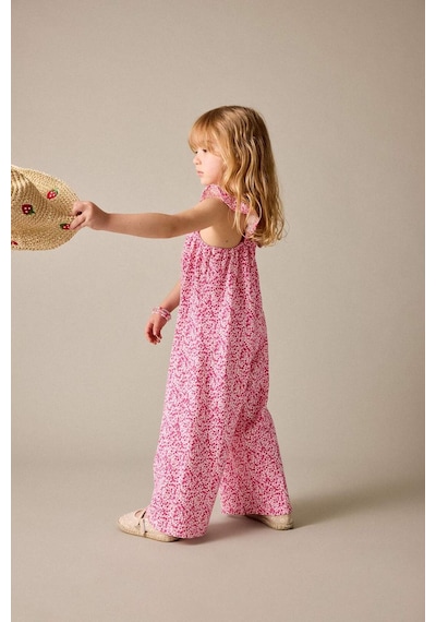 Defacto Kız Bebek Floral Bürümcük Tulum H6742a526hspn178 Pembe-pn178