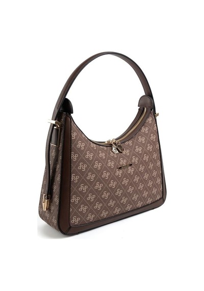 Silver Polo Sp1187 Kadın Omuz Çantası Monogram Kahve-kahve