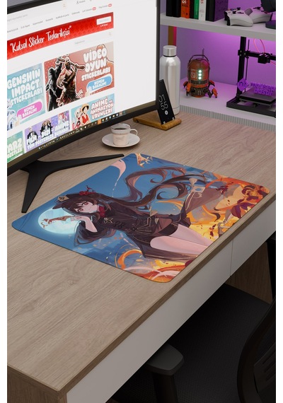 Hu Tao Genshin Impact Anime Gacha V2 - 48x40 Xl Gaming Mouse Pad Fare Altlığı