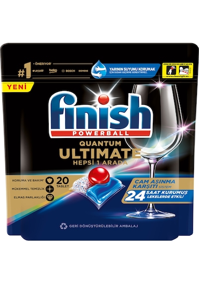 Finish Quantum Ultimate Bulaşık Makinesi Deterjanı 20 Tablet Finish Quantum Ultimate Bulaşık Makinesi Deterjanı 20 Tablet