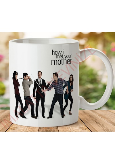 1-225 How İ Met Your Mother İki Tarafı Baskılı Kupa Bardak.jpg Çok Renkli