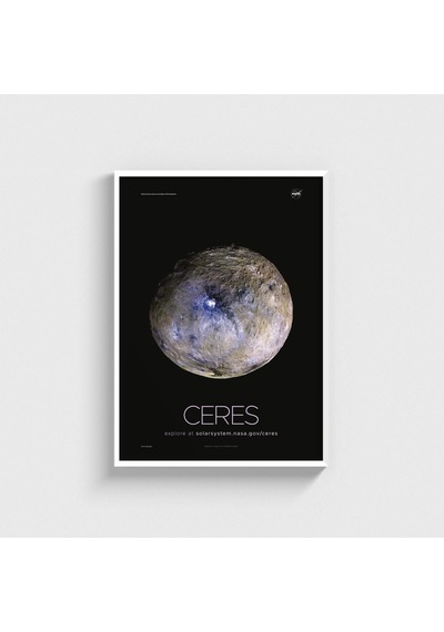 Nasa Ceres Tablo Çerçeveli Poster Duvar Dekorasyonu Beyaz Çerçeveli Tablo Beyaz Çerçeveli Tablo Dn11d134beyaz