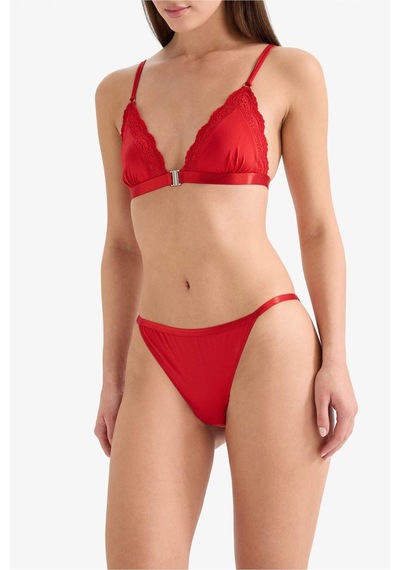 Defacto Saten Brazilian Külot Fall İn Love G1140ax25wnrd79 Kırmızı-rd79