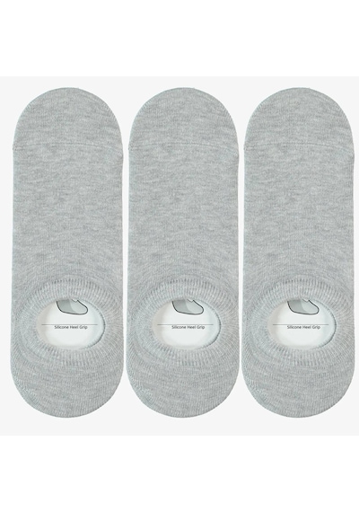 Lacoste Soft Ribbing High Stretch Reinforced Heels And Tips 3-pack Sock Unisex Babet Çorap 3 Lü Gri