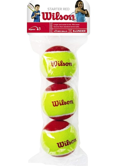 Wilson Starter Red 3lü Çocuk Tenis Topu Kırmızı Noktalı Wrt137001