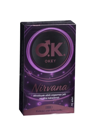 Okey Prezervatif Nirvana 10'lu Rezervuar Uçlu Uzun Süreli Zevk 2'li Ekonomik Paket - 2 Adet Tarı